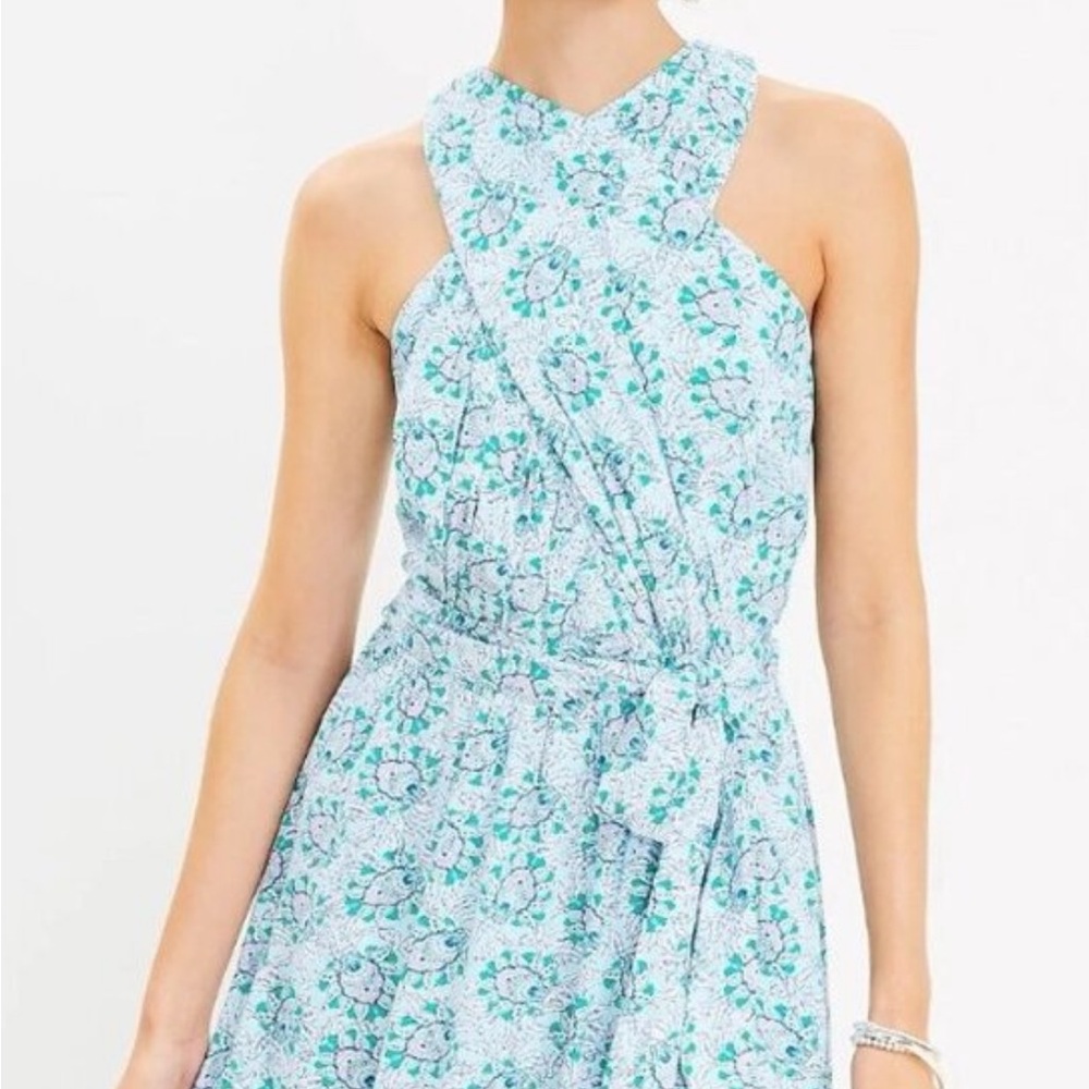 Loft Bloom Crossover Halter Dress
